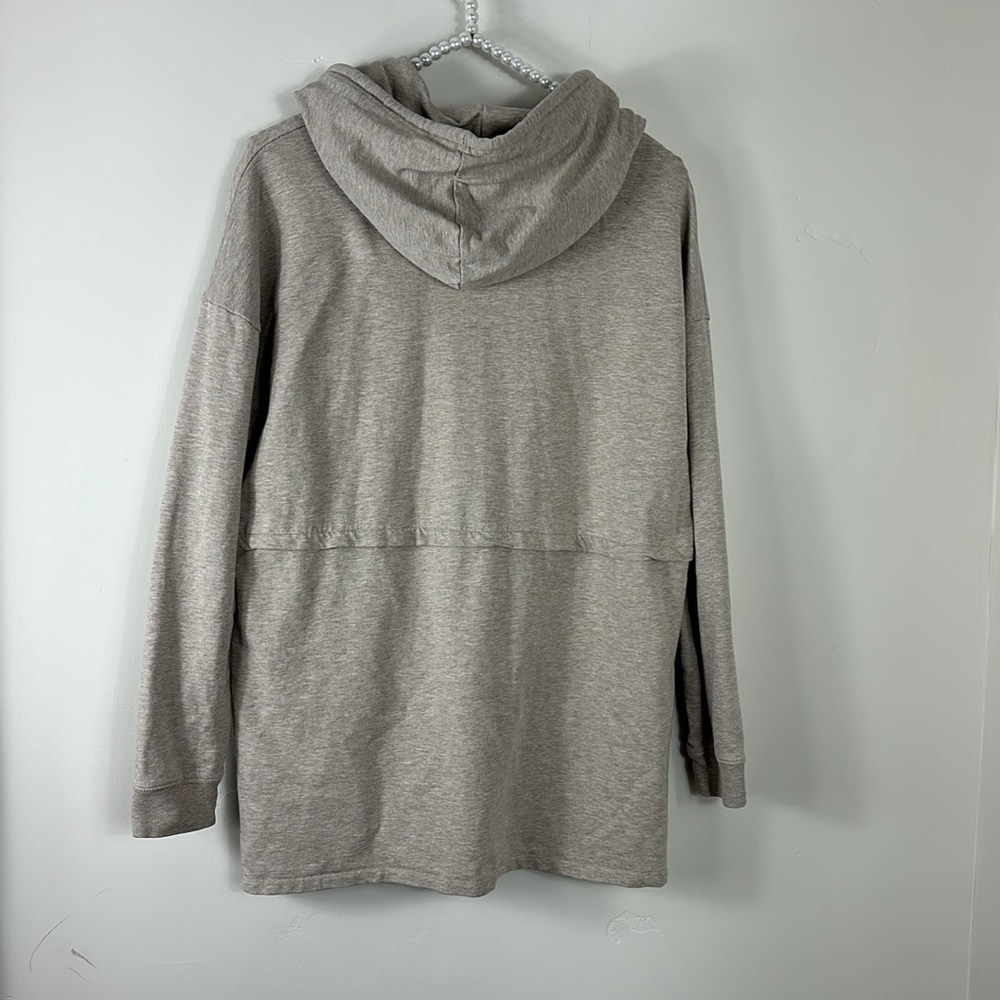 Barefoot Dreams Cream Malibu Collection Hoodie Luxe Lounge Anorak Sweatshirt S - Picture 8 of 10